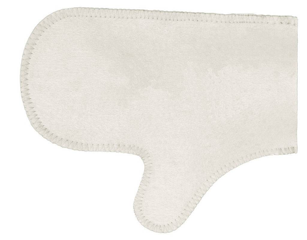 Рукавица для бани (БЕЛЫЙ) TM ”Бацькина баня"/25