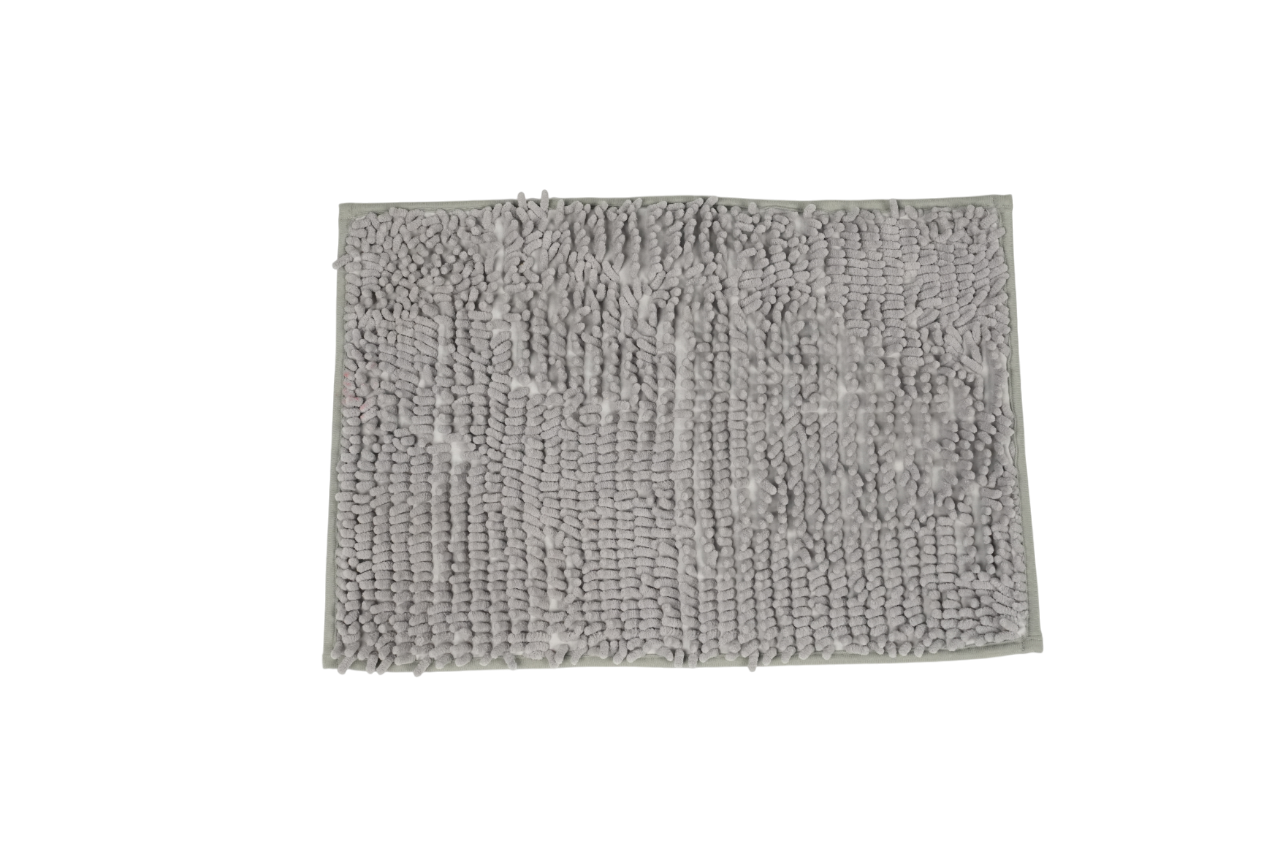Коврик для ванной комнаты ворсистый 50х80см Mjuk из полиэстера серый Blabar/100 - изображение 1