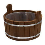 Ушат/шайка 10 л с пластиковой вставкой, TERMO, TM ”Бацькина баня”