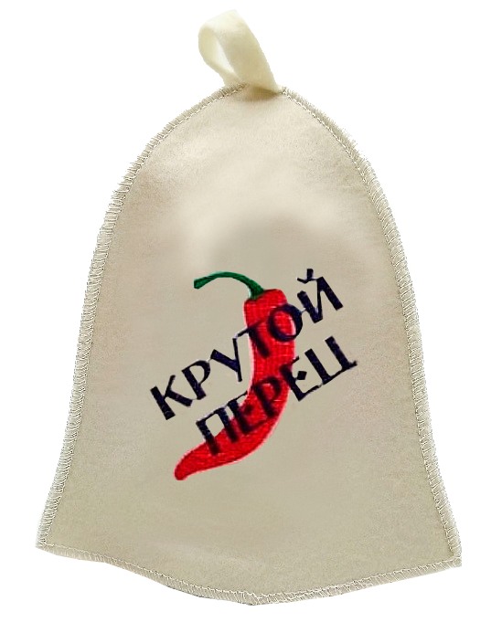 Шапка для бани "Крутой перец" TM ”Бацькина баня"/25