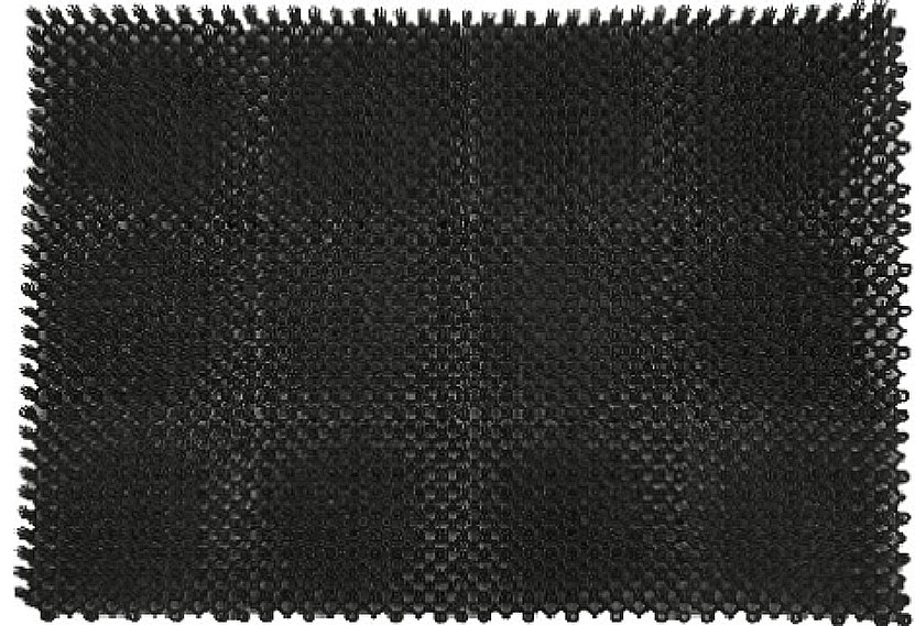 Коврик щетинистый грязесборный 41х54см Gras ПВХ черный Blabar/10 - изображение 2