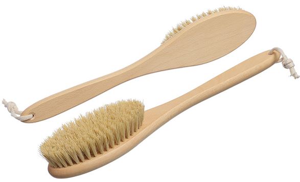 Щётка для сухого массажа класса L, 390*70*45 мм, тампико, ТМ Бацькина баня/24