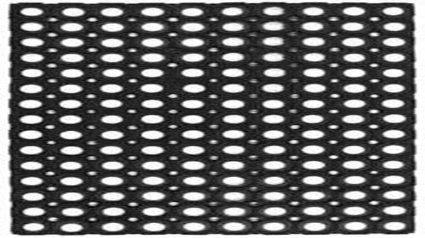 Коврик грязезащитный "ячейка", 800*1200*12мм, Svart mjuk, резиновый 100%, черный, BLABAR