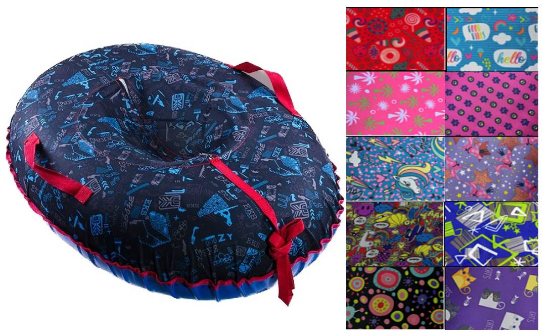 Санки-ватрушка "Brilliant" овал размер 112/85 см "Fani Sani"/7 - изображение 2