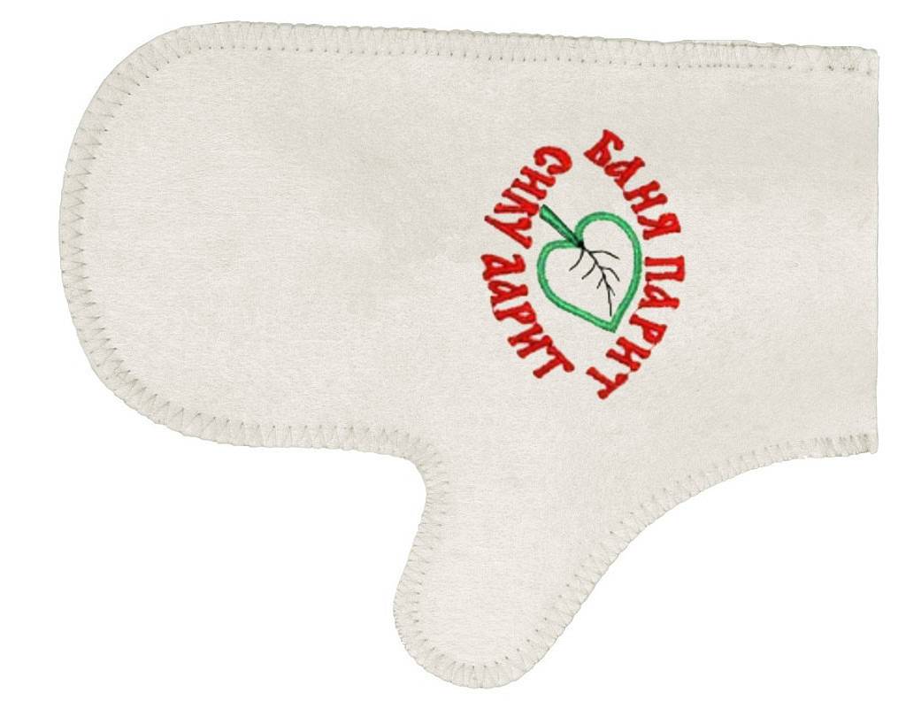 Рукавица для бани "Баня парит силу дарит" TM ”Бацькина баня"/25 - изображение 2