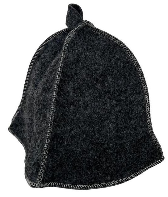 Шапка для бани "СЕРАЯ" TM ”Бацькина баня"/25 - изображение 1