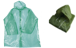 Плащ-дождевик полиэтиленовый, на липучках с капюшоном, Я ВЫБРАЛ/50 - изображение 3