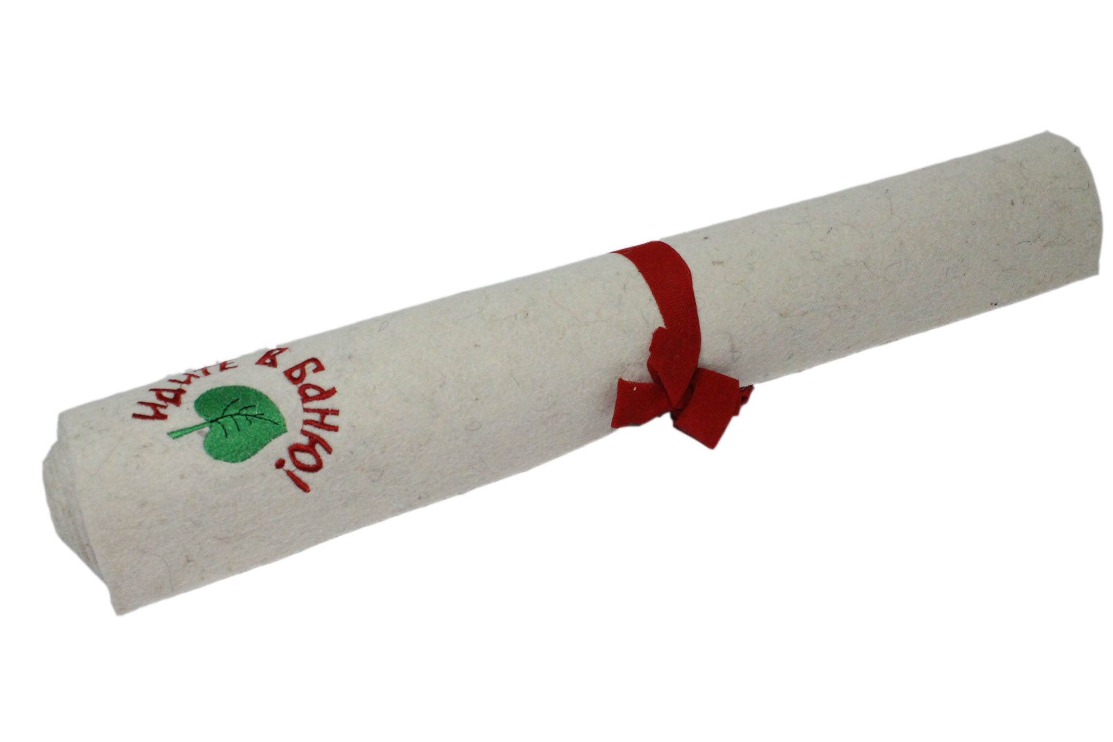 Подстилка ковёр "Скрутка" для бани (145*50) с вышивкой в ассотрименте (БЕЛЫЙ) ТМ "Бацькина баня"/10 - изображение 2