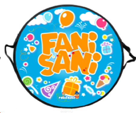 Ледянка круг "Fani&Sani" принт d=35 см "Fani Sani"/25