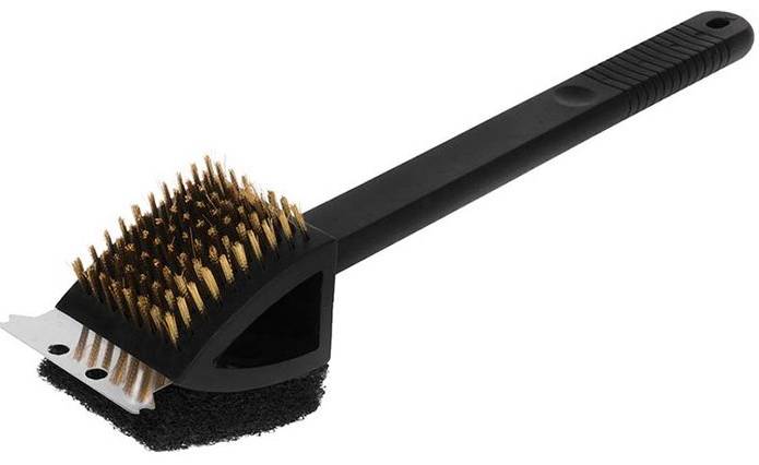 Щетка-скребок для чистки гриля большая 37х7х8см Я ВЫБРАЛ/12 - изображение 3