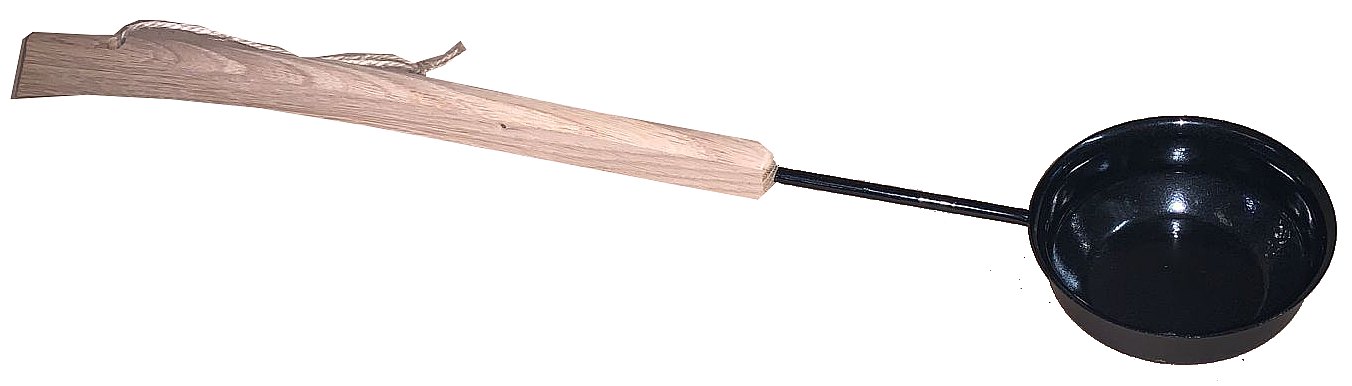 Ковш для бани 0,2 л. "БУЛАВА" ЧЕРНЫЙ, ТМ "Бацькина баня"/50