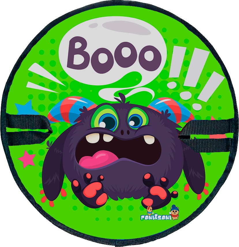 Ледянка круг "Зеленый монстрик d=35 см "Fani Sani"/25