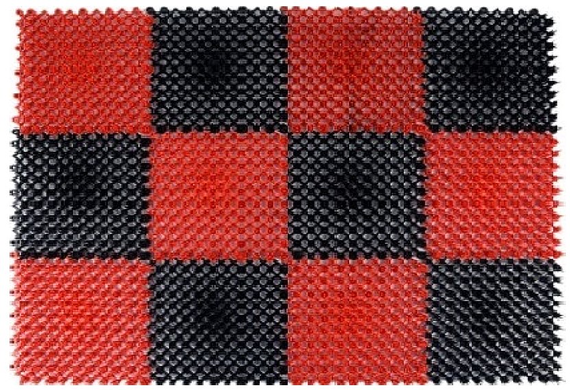 Коврик щетинистый грязесборный 41х54см Gras ПВХ черно-красный Blabar/10 - изображение 2