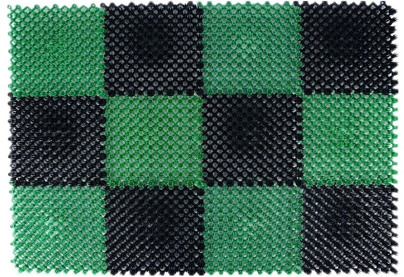 Коврик щетинистый грязесборный 41х54см Gras ПВХ черно-зеленый Blabar/10