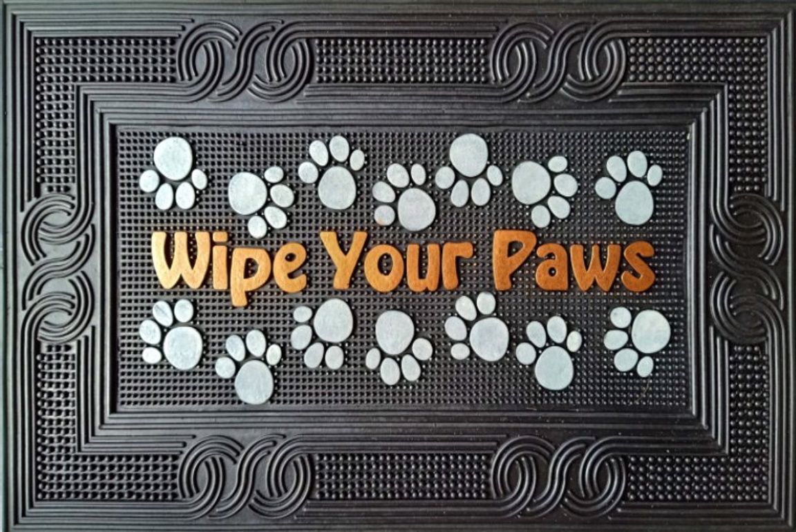 Коврик фактурный придверный 45x75см Color Premium Torka dina tassar резиновый черный Blabar/10 - изображение 4