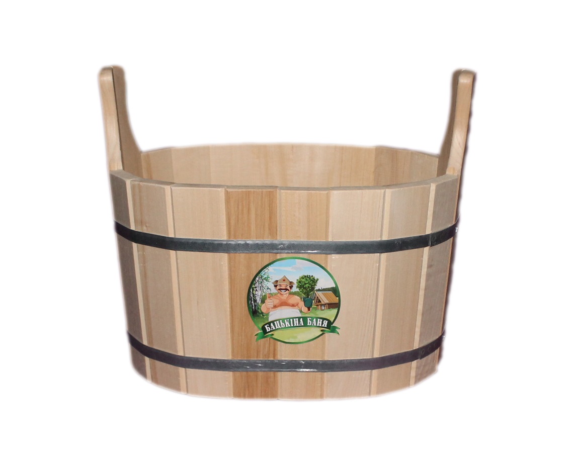 Ушат/шайка овальная 20 л TM ”Бацькина баня” - изображение 2
