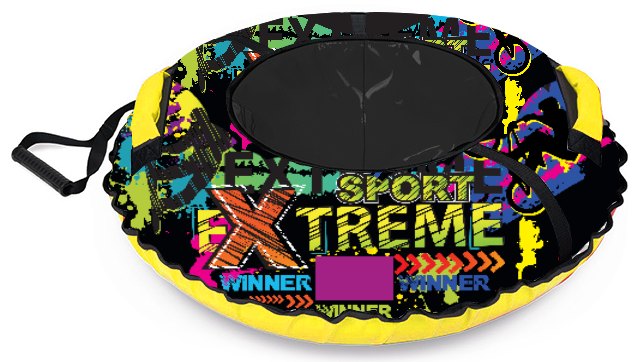 Тюбинг с круговым дизайном "Extreme" 110 см