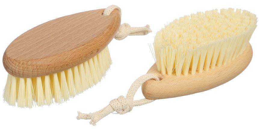 Щётка для сухого массажа класса M компакт, 135*60*40 мм, синтетическое волокно, ТМ Бацькина баня/64