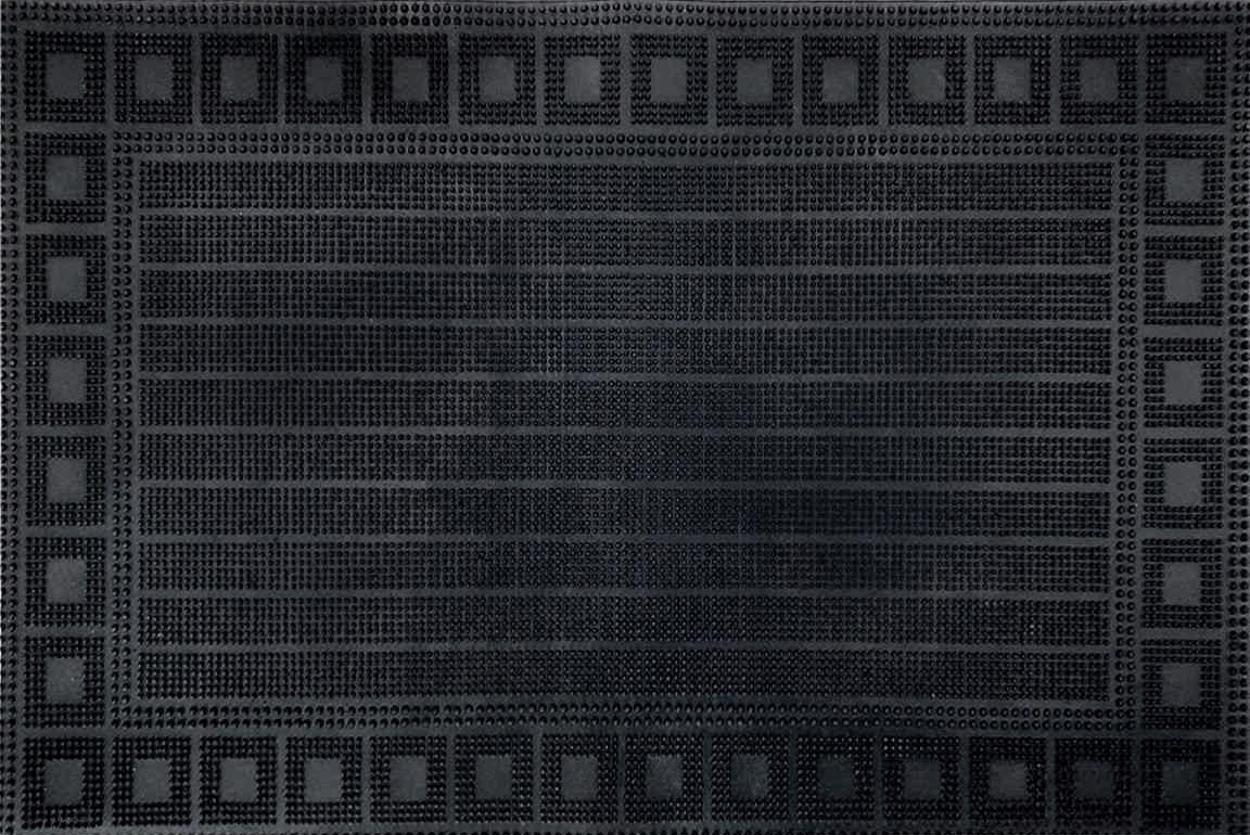 Коврик фактурный придверный 45х75см Spets резиновый черный Blabar/10 - изображение 3