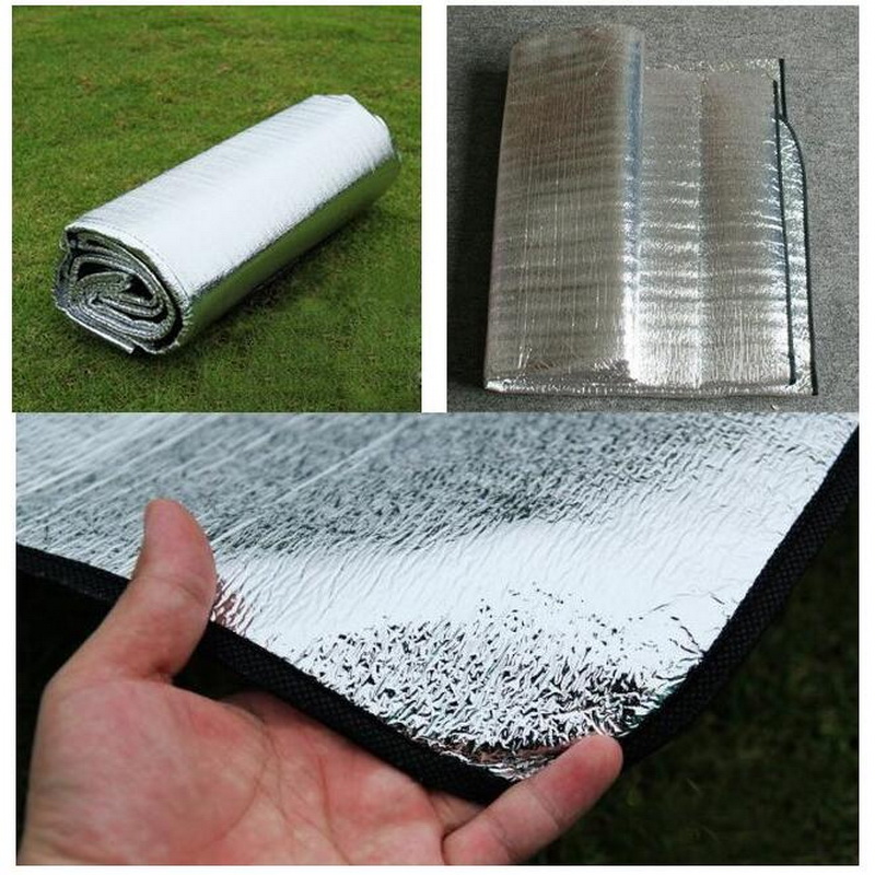 Коврик туристический с алюм. фольгой 190х120х0,3 см./10 - изображение 1