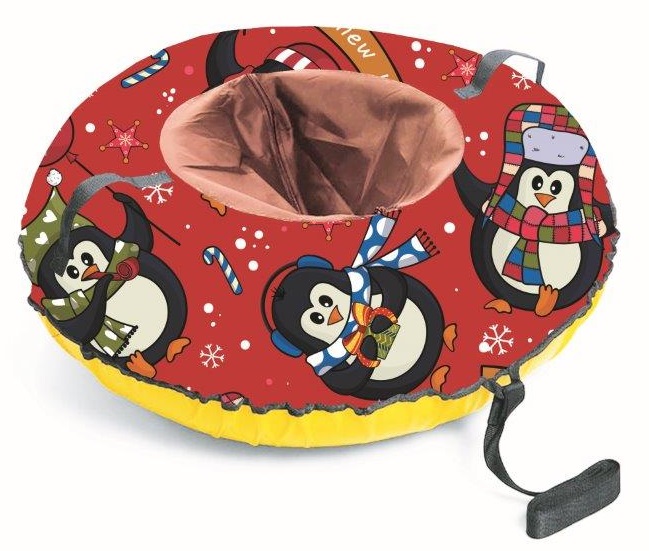 Санки-ватрушка "Пингвины" диаметр 80 см "Fani Sani"/10 - изображение 2
