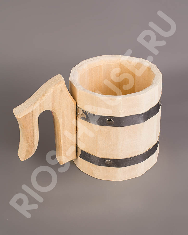 Кружка бондарная 0,5 л TM ”Бацькина баня” - изображение 2