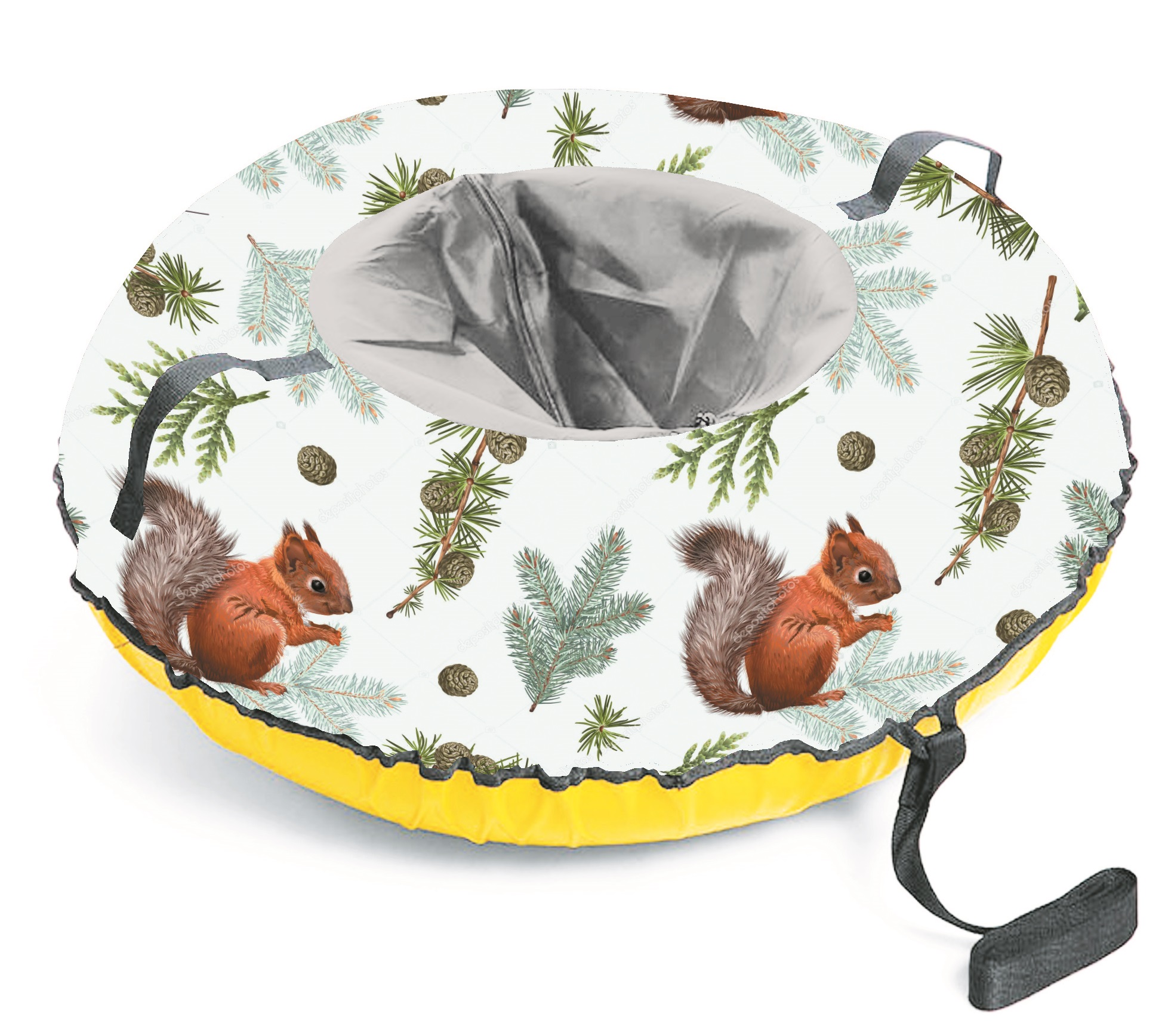 Санки-ватрушка "Белочки" диаметр 100 см "Fani Sani"/8