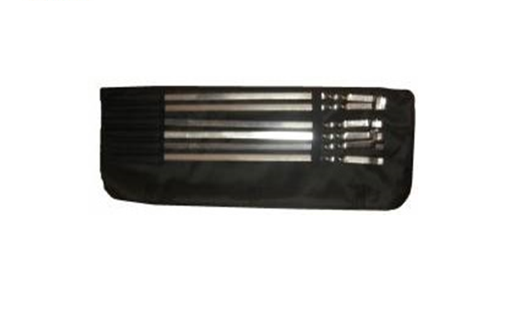 Набор шампуров плоских 410х10х1,5 (нержавеющая сталь) 6шт Я ВЫБРАЛ/50 - изображение 3