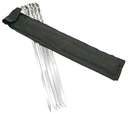 Набор шампуров плоских 610х10х1,5 (нержавеющая сталь) 6шт Я ВЫБРАЛ/50 - изображение 4