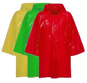 Плащ-дождевик на липучке однотонный в ассортименте (52-56) Я ВЫБРАЛ/10 - изображение 3