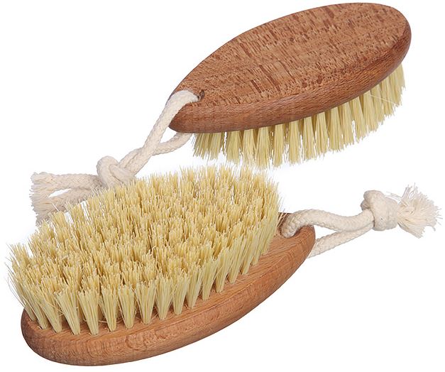 Щётка для сухого массажа класса M компакт, 135*60*40 мм, тампико, ТМ Бацькина баня/64