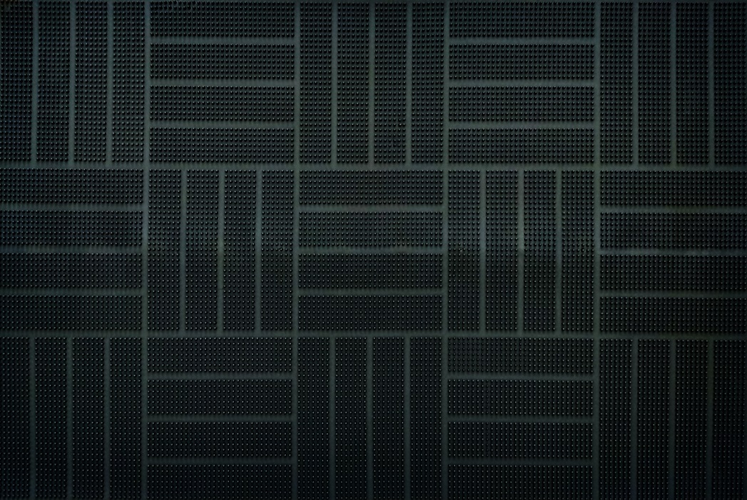 Коврик фактурный придверный 45х75см Parkett резиновый черный Blabar/10 - изображение 2