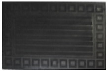 Коврик фактурный придверный 45х75см Spets резиновый черный Blabar/10