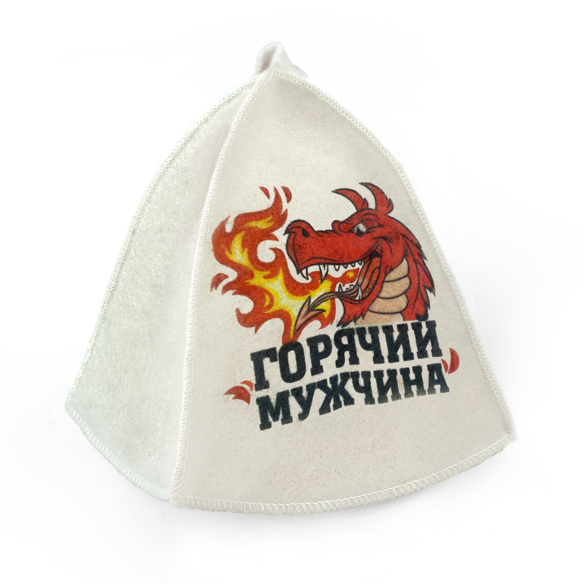 Шапка для бани принт "Горячий мужчина", (принт_2) TM ”Бацькина баня"/25 - изображение 3