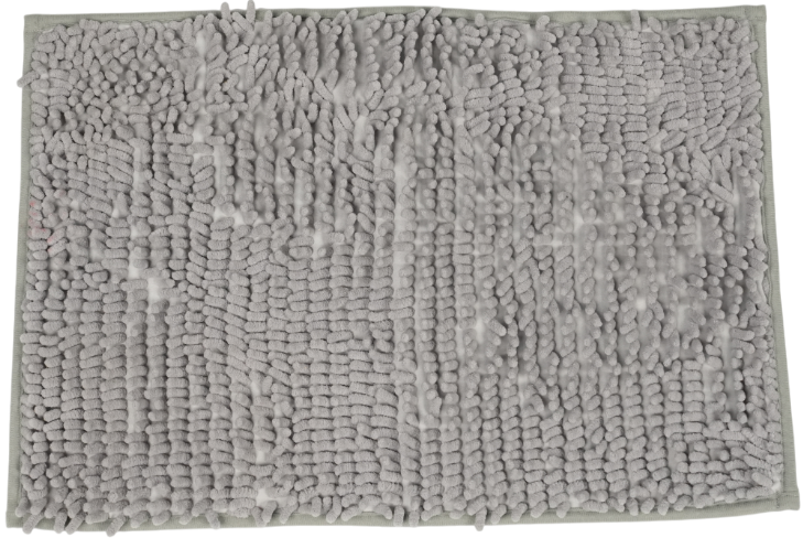 Коврик для ванной комнаты ворсистый 40х60см Mjuk из полиэстера серый Blabar/100 - изображение 2