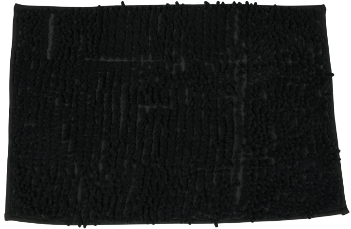 Коврик для ванной комнаты ворсистый 50х80см Mjuk из полиэстера черный Blabar/100 - изображение 2