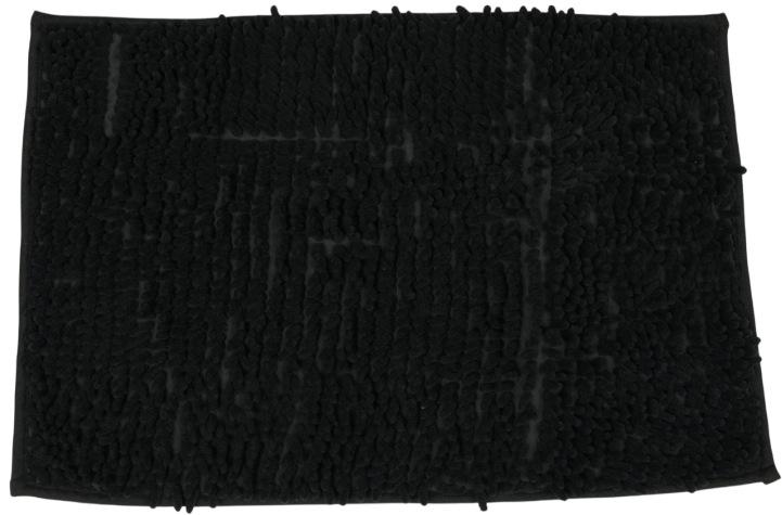 Коврик для ванной комнаты ворсистый 40х60см Mjuk из полиэстера черный Blabar/100 - изображение 2