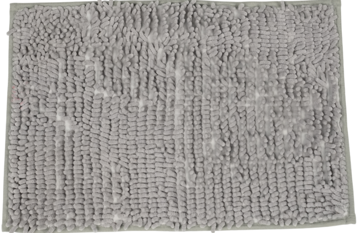 Коврик для ванной комнаты ворсистый 50х80см Mjuk из полиэстера серый Blabar/100 - изображение 2