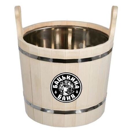 Запарник 12л с вставкой из нержавейки ТМ "Бацькина баня" - изображение 3