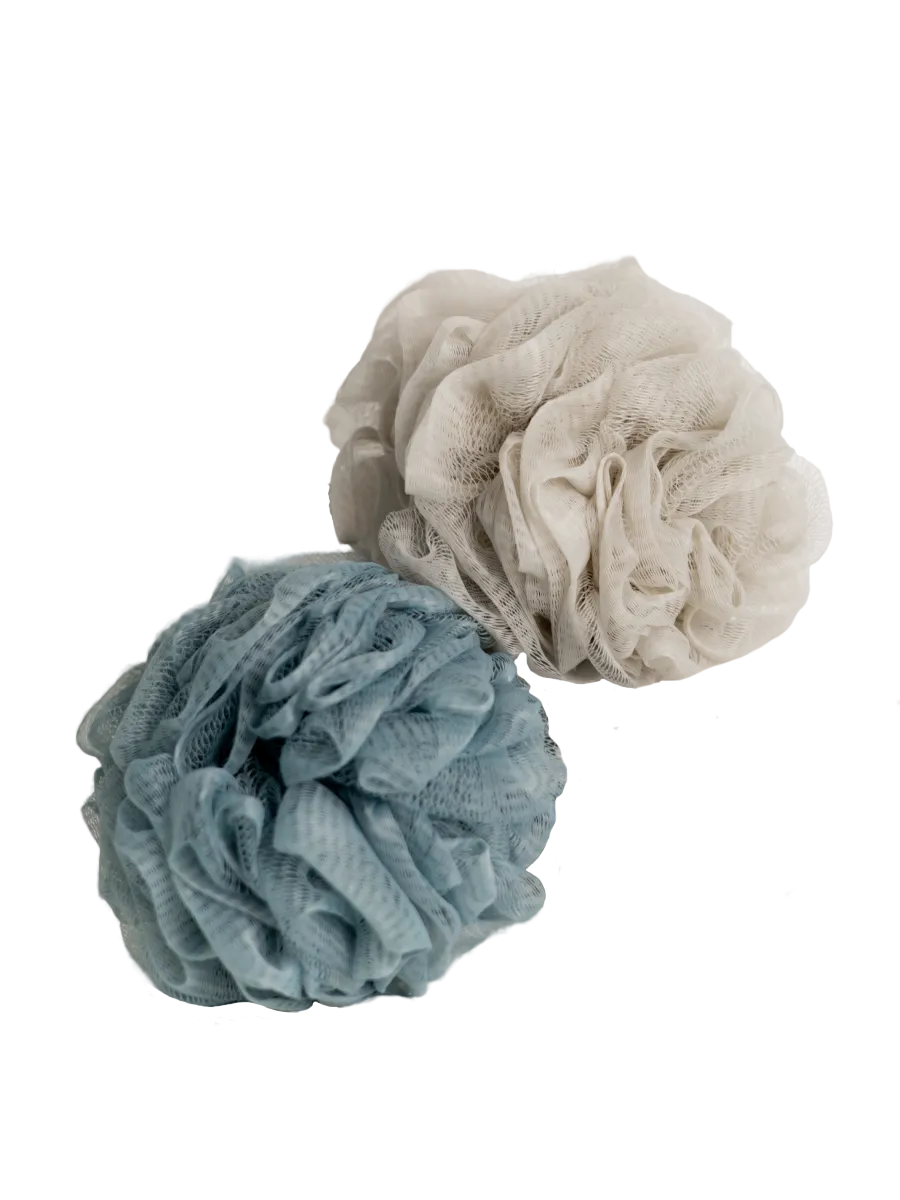 Мочалка для тела шар 12см 2 шт ТМ "Бацькина баня"