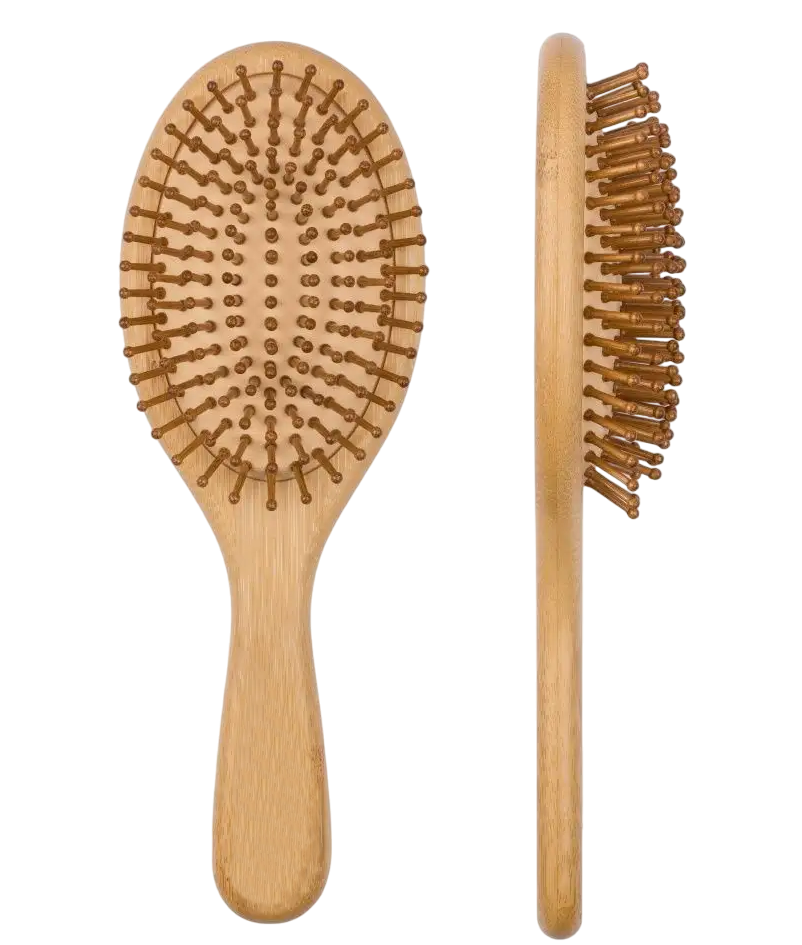 Расческа для волос массажная деревянная овальная ТМ "Бацькина баня" - изображение 2