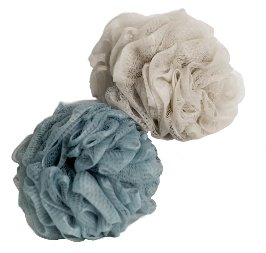 Мочалка для тела шар 12см 2 шт ТМ "Бацькина баня" - изображение 2